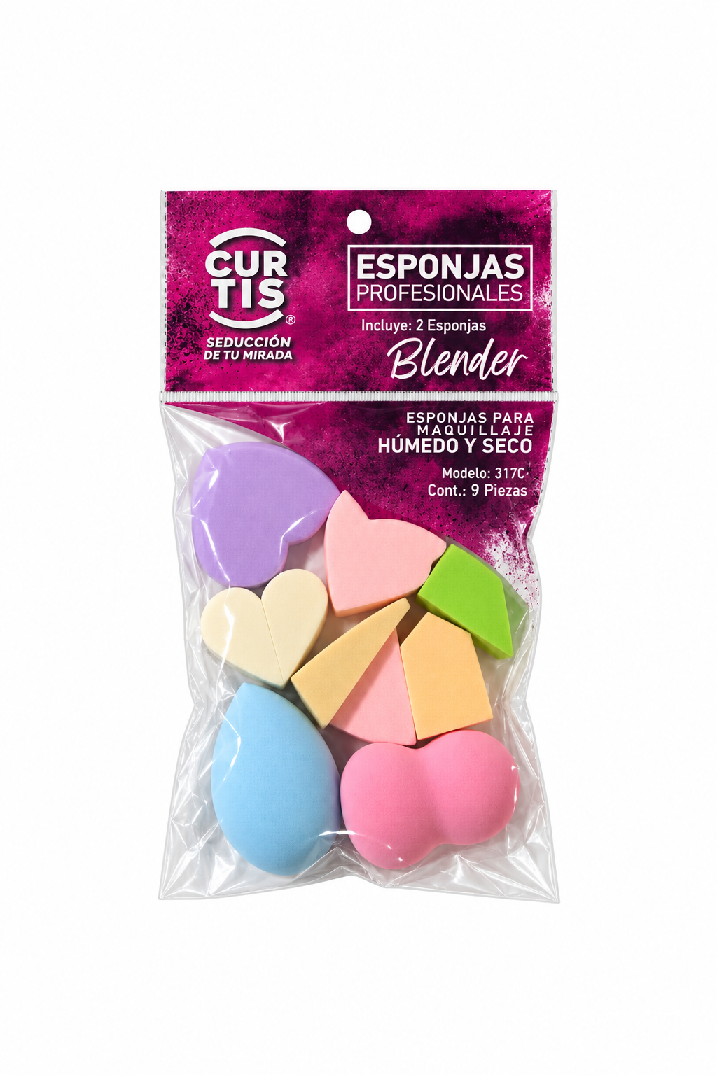 Set De Esponjas Para El Maquillaje 9pz 317C-Curtis